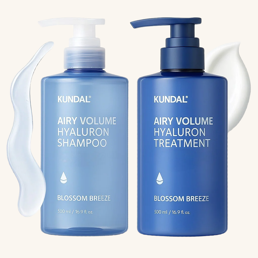 Kundal Airy Volume Hyaluron Shampoo + Treatment