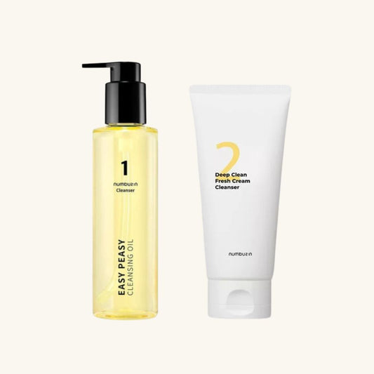 Numbuzin Double Cleansing No1. Cleansing Oil + No.2 Deep Clean Cleanser