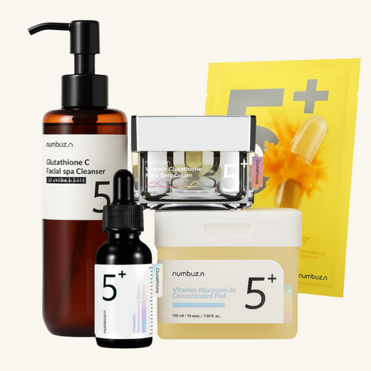 Kit Iluminador Numbuzin No5+ Rutina Completa con Glutatión y Vitaminas