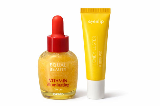 Duo Glow Date Vitamin Serum + Lip Mask honey