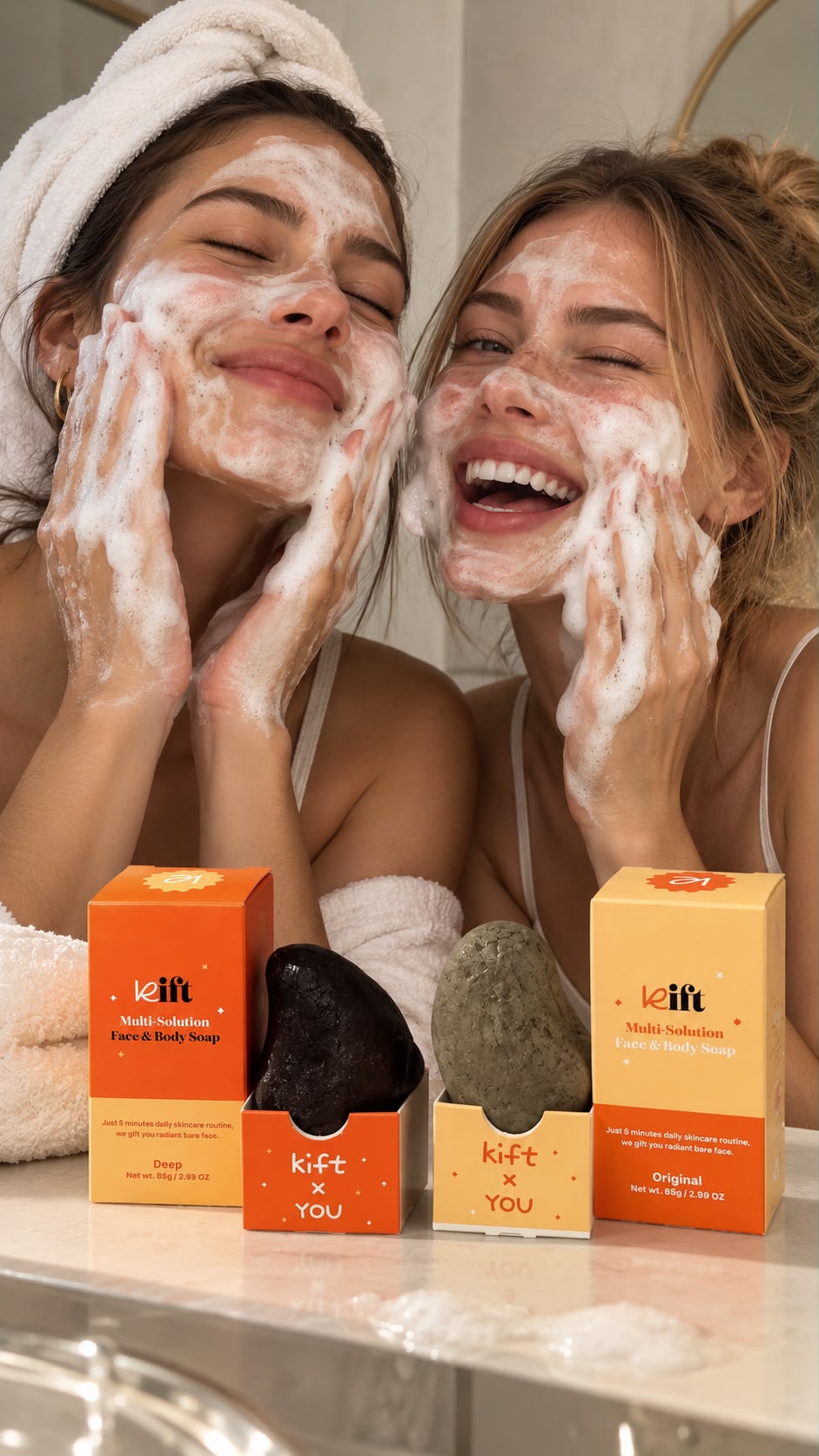 KIFT Multi-Solution Face & Body Soap All-Purpose Clay 85g