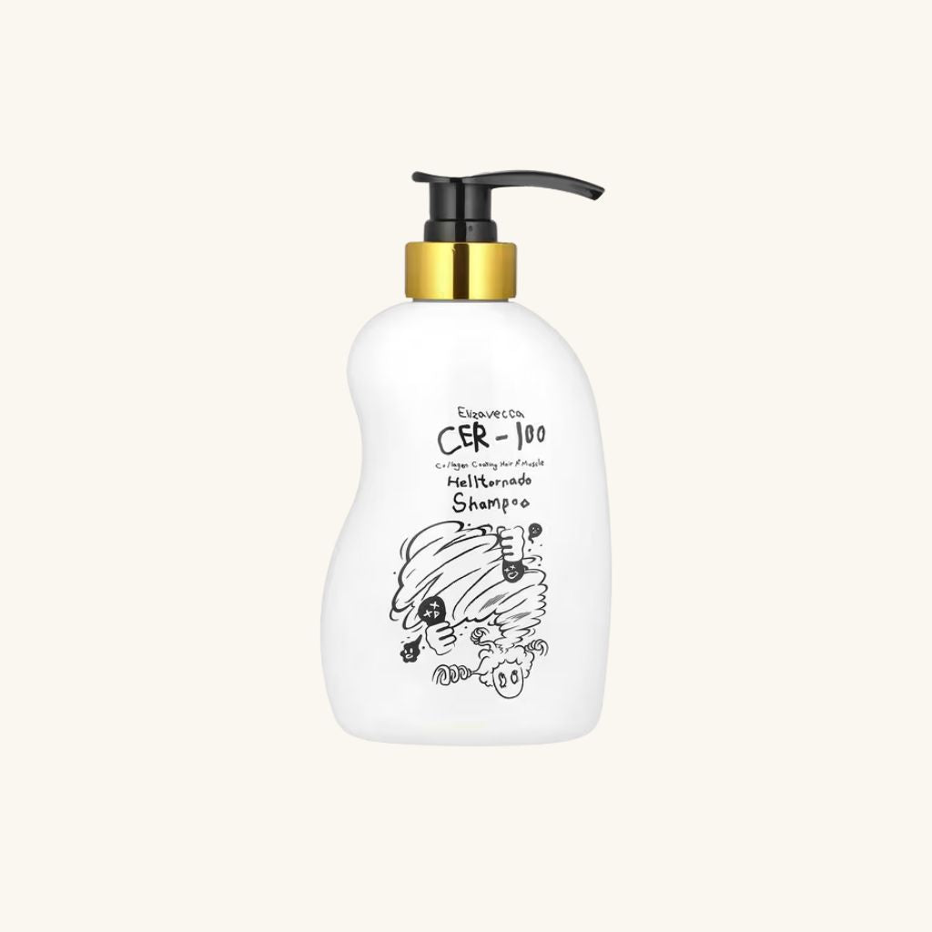Elizavecca Shampoo CER-100 Collagen Coating Hair A+ Muscle Helltornado Rizos